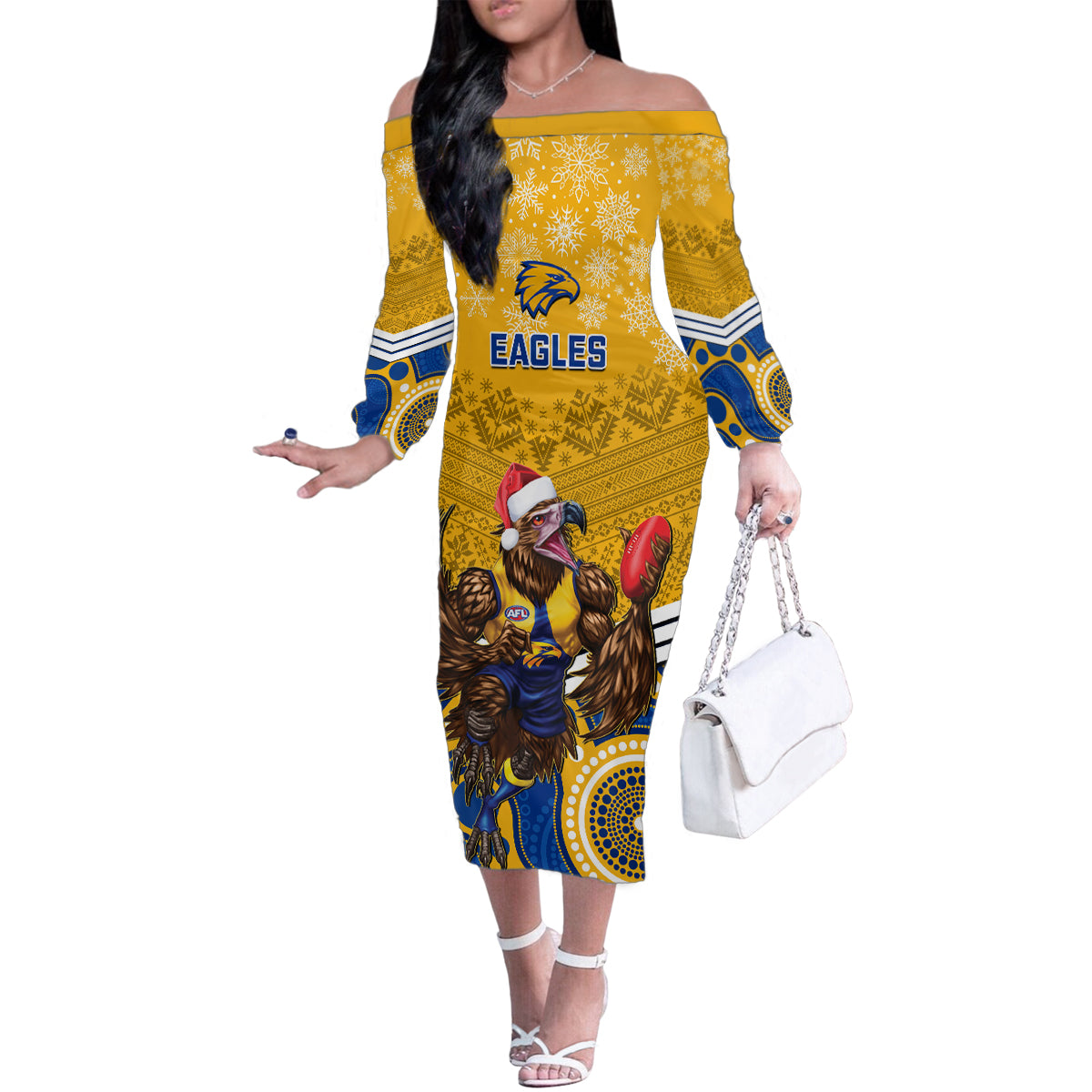 custom-eagles-football-christmas-family-matching-off-shoulder-long-sleeve-dress-and-hawaiian-shirt-merry-xmas-2023-mix-aboriginal-art