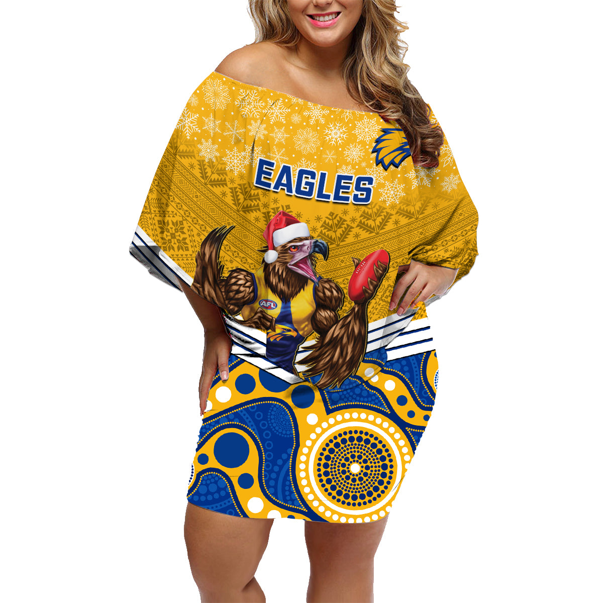 custom-eagles-football-christmas-family-matching-off-shoulder-short-dress-and-hawaiian-shirt-merry-xmas-2023-mix-aboriginal-art