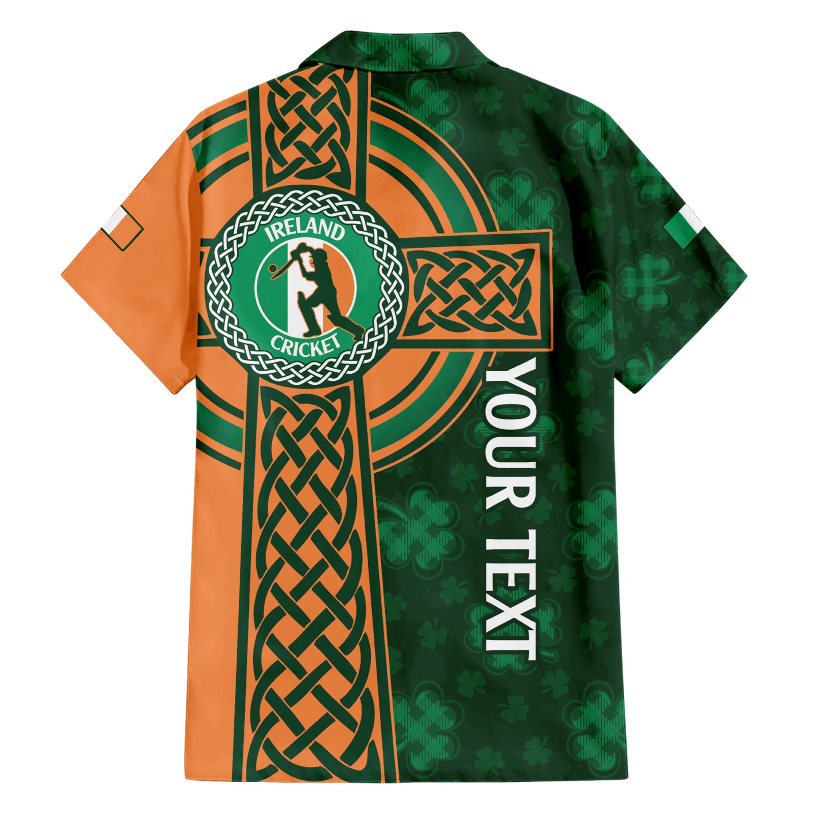 Custom Ireland Cricket Hawaiian Shirt 2024 Celtic Shamrock Go Champions - Vibe Hoodie Shop