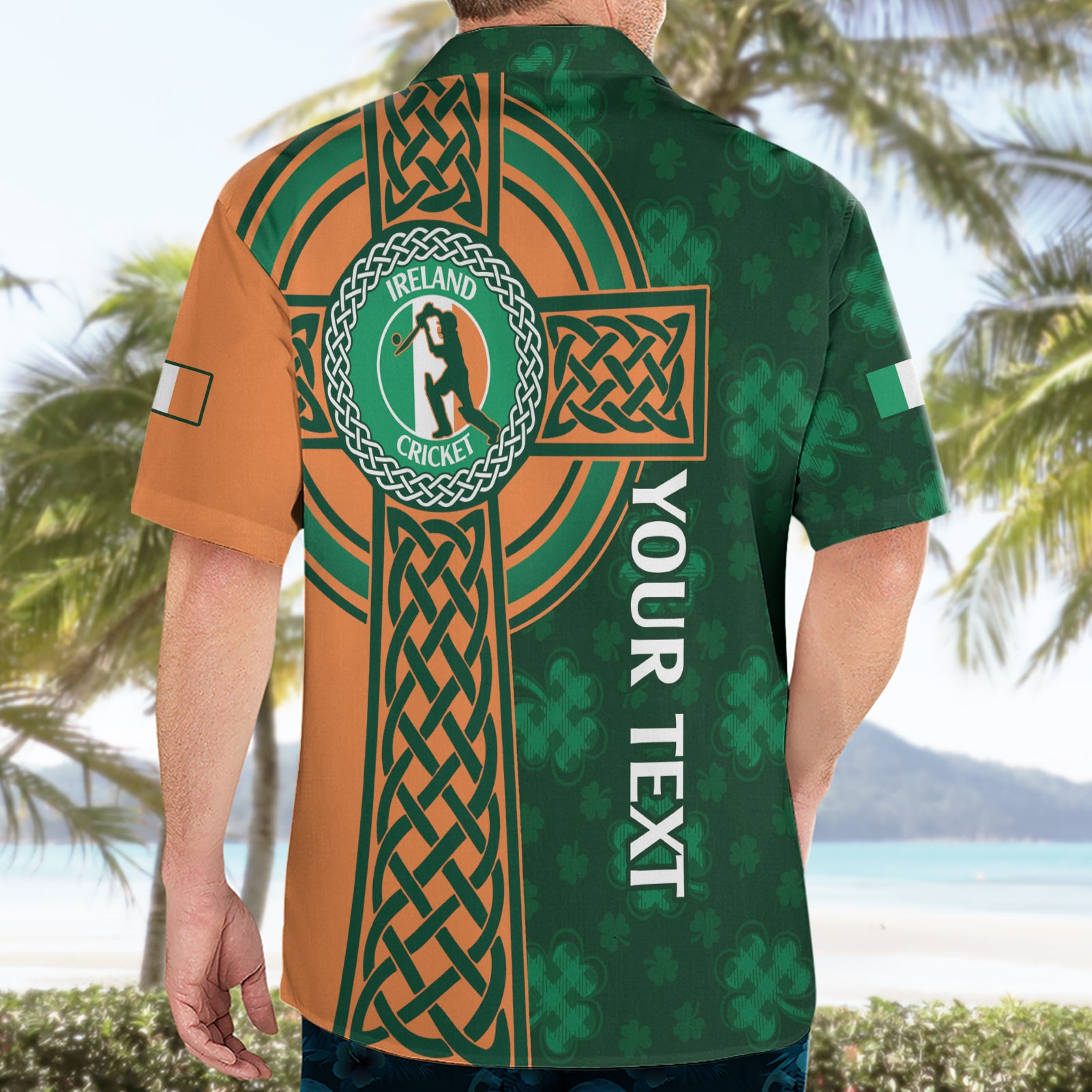 Custom Ireland Cricket Hawaiian Shirt 2024 Celtic Shamrock Go Champions - Vibe Hoodie Shop