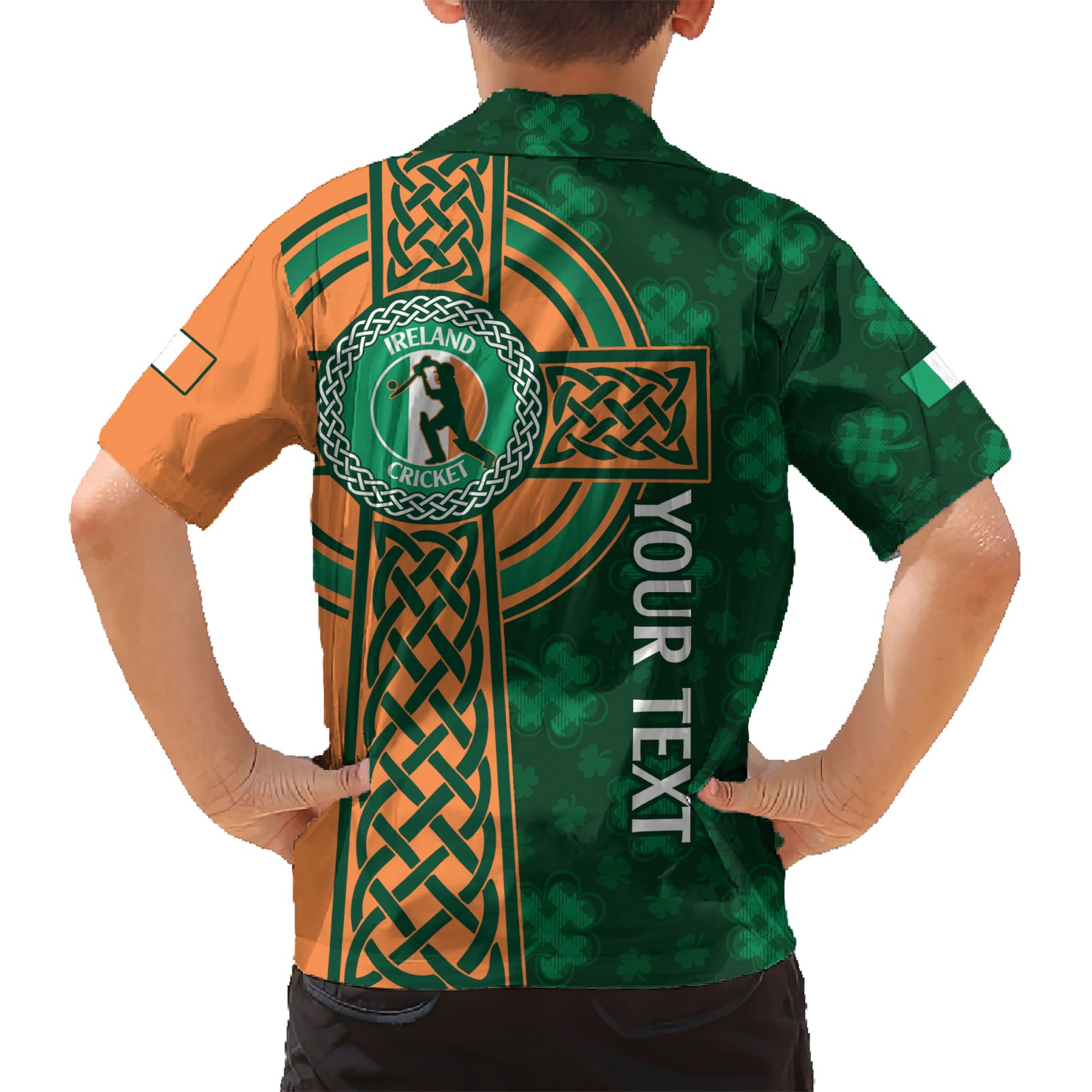 Custom Ireland Cricket Hawaiian Shirt 2024 Celtic Shamrock Go Champions - Vibe Hoodie Shop