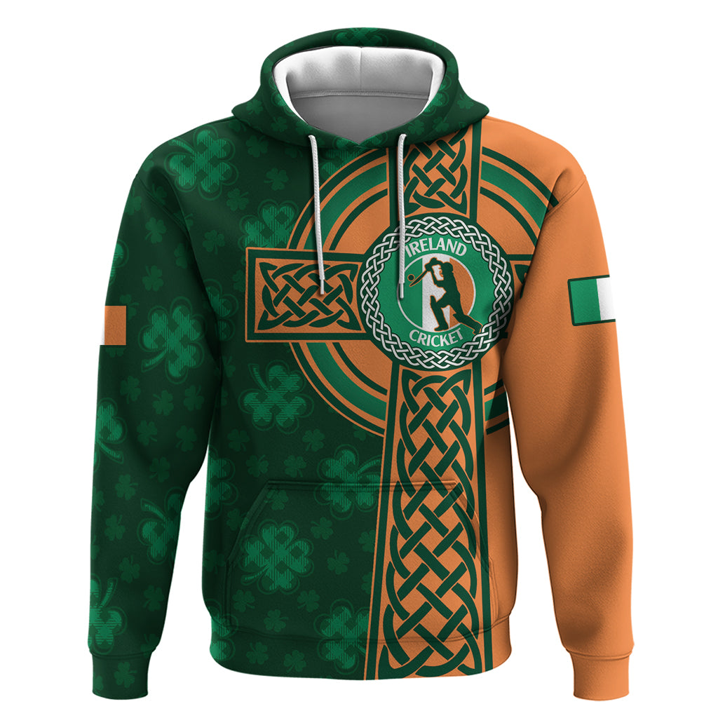 Custom Ireland Cricket Hoodie 2024 Celtic Shamrock Go Champions - Vibe Hoodie Shop