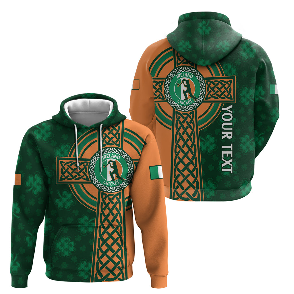 Custom Ireland Cricket Hoodie 2024 Celtic Shamrock Go Champions - Vibe Hoodie Shop