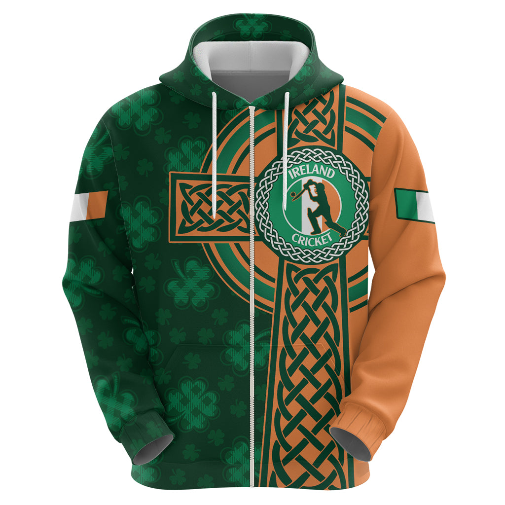 Custom Ireland Cricket Hoodie 2024 Celtic Shamrock Go Champions - Vibe Hoodie Shop