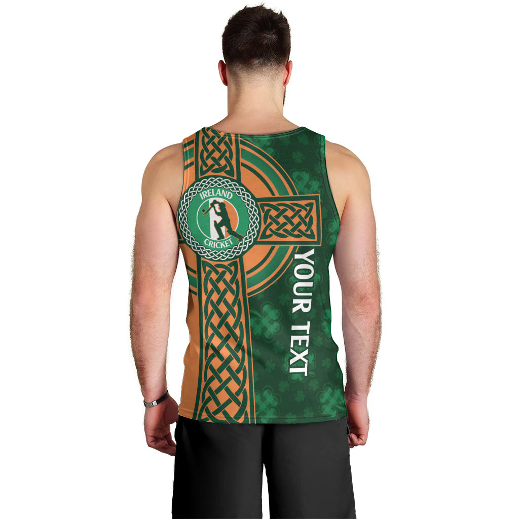 Custom Ireland Cricket Men Tank Top 2024 Celtic Shamrock Go Champions - Vibe Hoodie Shop