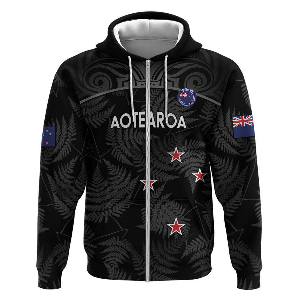 Custom New Zealand Silver Fern Football Hoodie Summer 2024 Olympic Go Aotearoa - Vibe Hoodie Shop