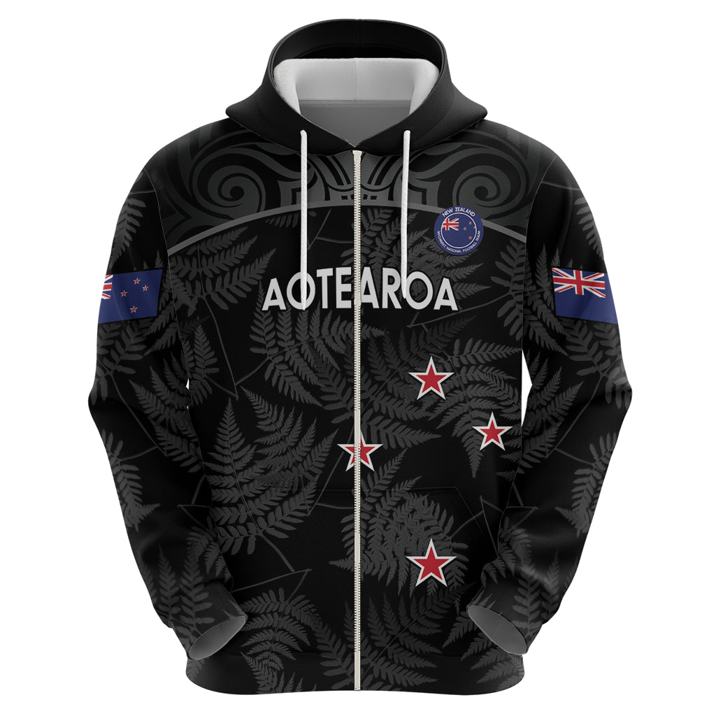 Custom New Zealand Silver Fern Football Hoodie Summer 2024 Olympic Go Aotearoa - Vibe Hoodie Shop