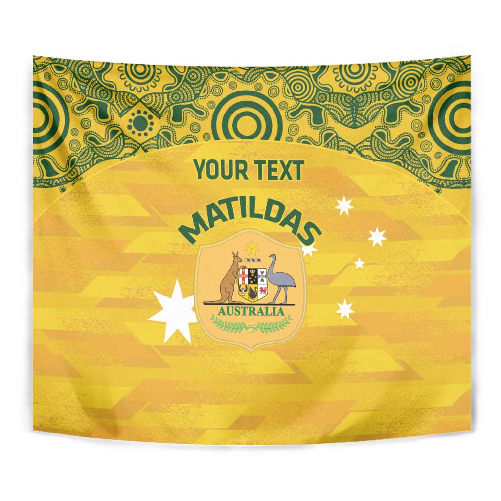 Custom Australia Matildas Tapestry National Color Indigenous Art - Vibe Hoodie Shop