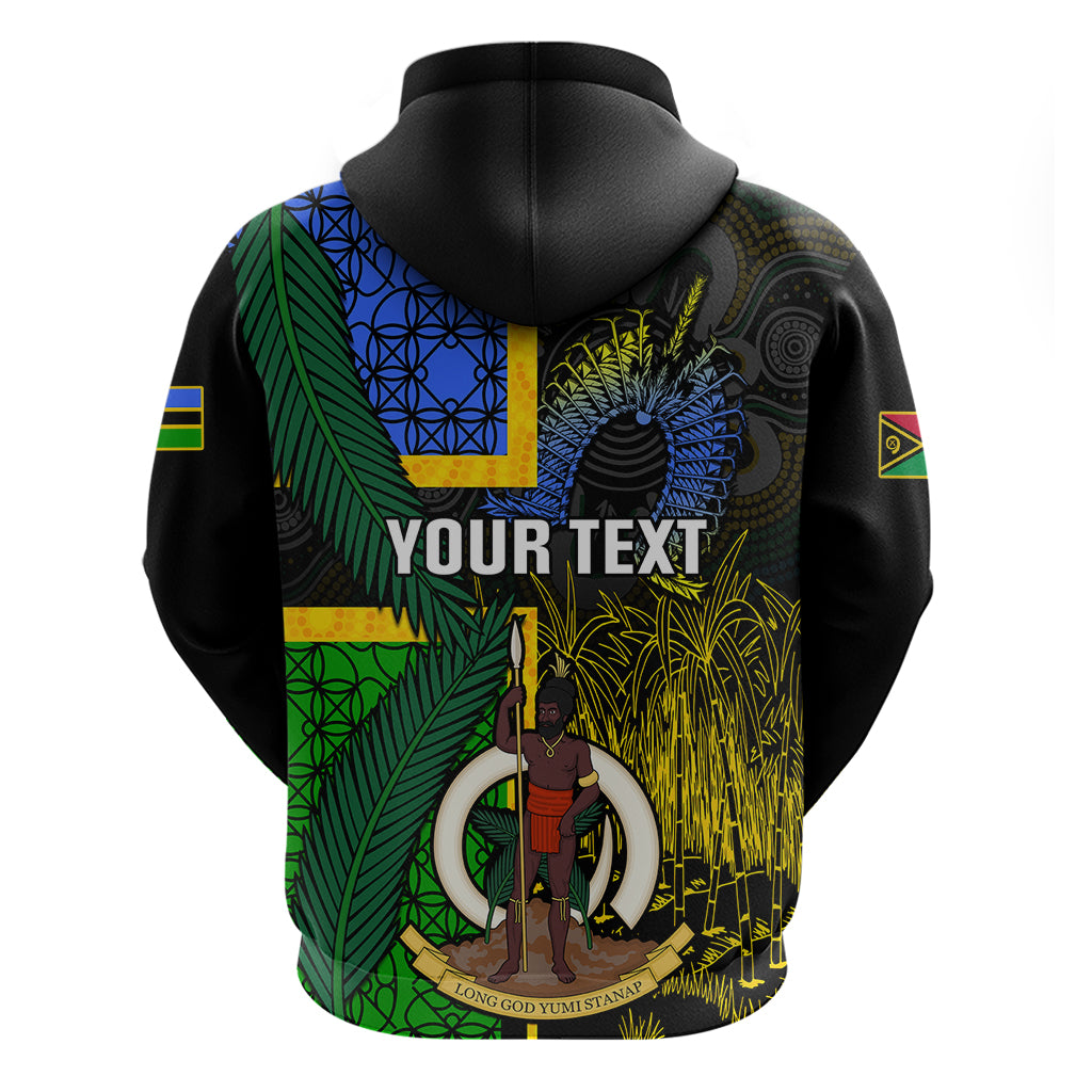 Personalised South Sea Islanders Hoodie Kanakas With Vanuatu Coat Of Arms - Vibe Hoodie Shop