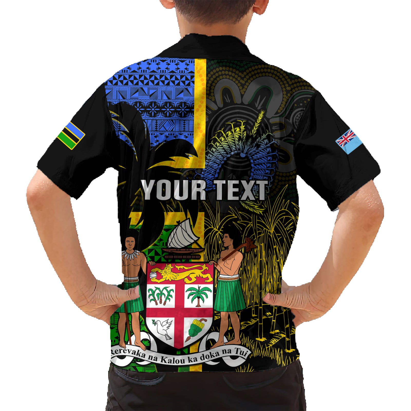 Personalised South Sea Islanders Hawaiian Shirt Kanakas With Fiji Coat Of Arms - Vibe Hoodie Shop