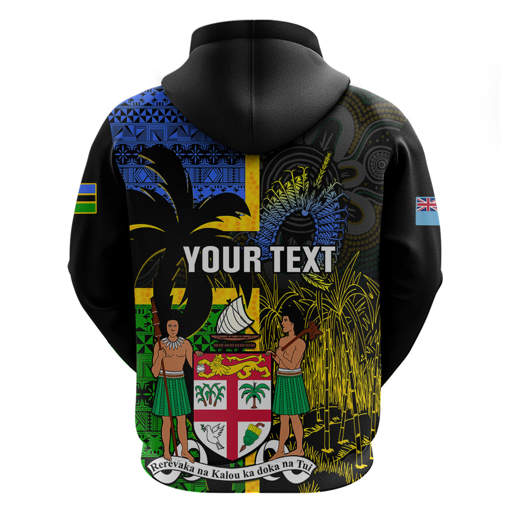 Personalised South Sea Islanders Hoodie Kanakas With Fiji Coat Of Arms - Vibe Hoodie Shop