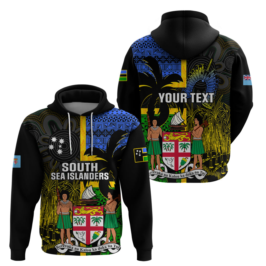 Personalised South Sea Islanders Hoodie Kanakas With Fiji Coat Of Arms - Vibe Hoodie Shop