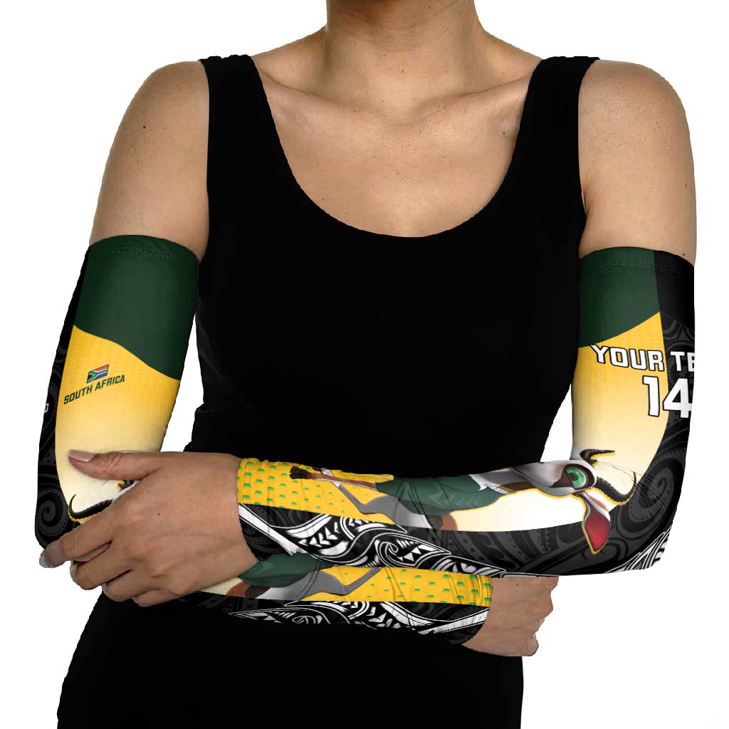 New Zealand and South Africa Rugby Custom Arm Sleeves Maori Silver Fern Springbok Together - Vibe Hoodie