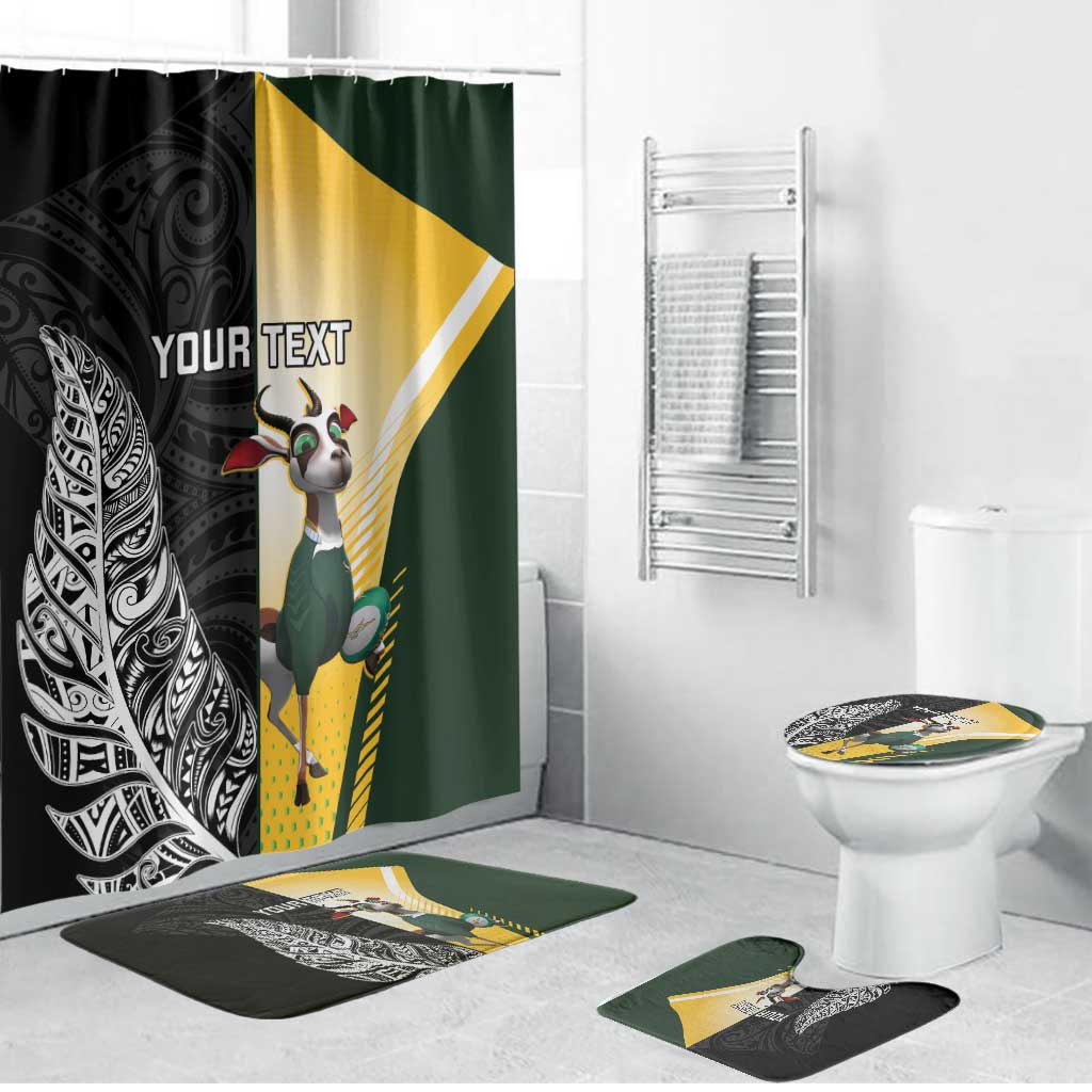 New Zealand and South Africa Rugby Custom Bathroom Set Maori Silver Fern Springbok Together - Vibe Hoodie