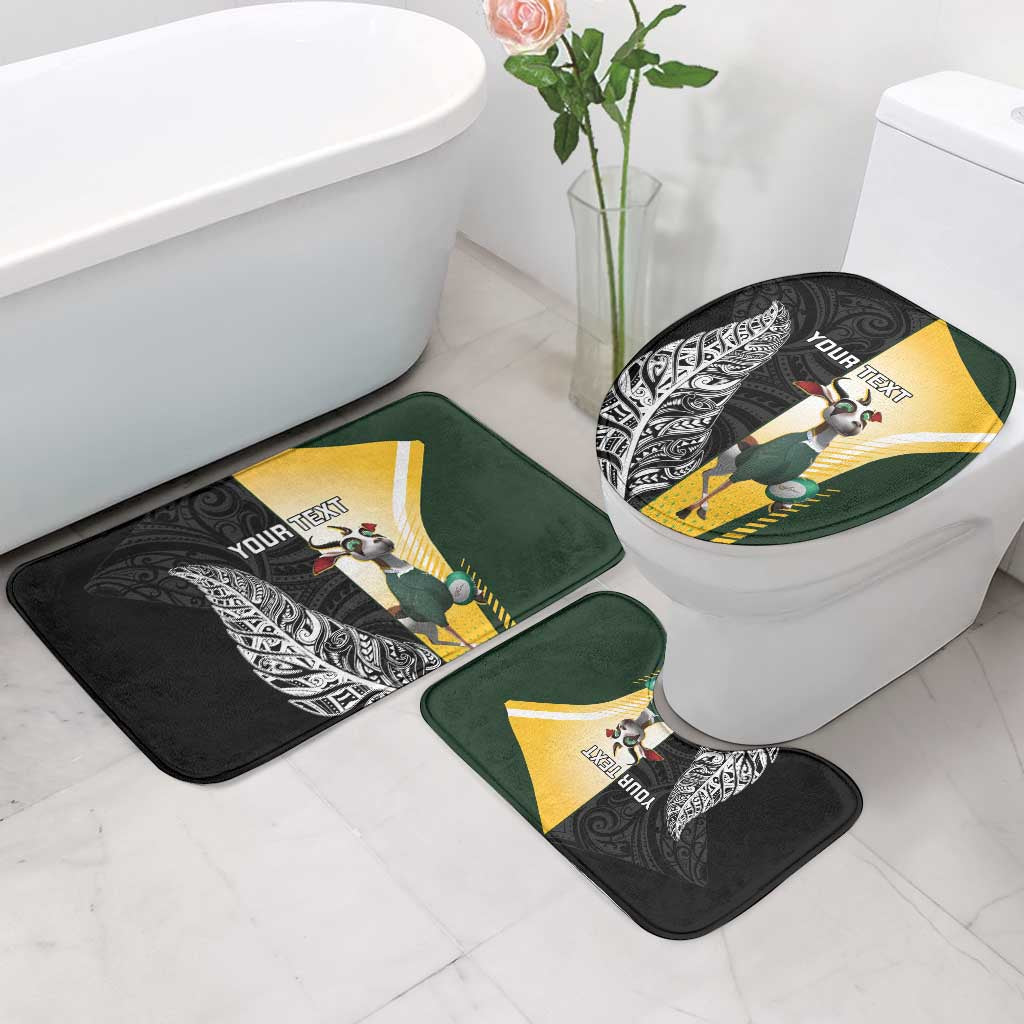New Zealand and South Africa Rugby Custom Bathroom Set Maori Silver Fern Springbok Together - Vibe Hoodie