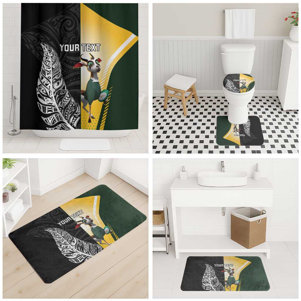 New Zealand and South Africa Rugby Custom Bathroom Set Maori Silver Fern Springbok Together - Vibe Hoodie