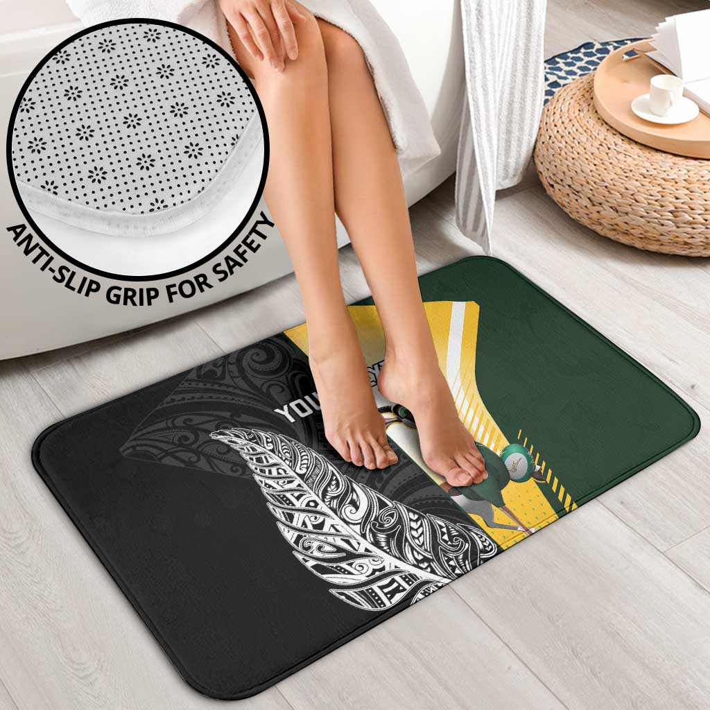 New Zealand and South Africa Rugby Custom Bathroom Set Maori Silver Fern Springbok Together - Vibe Hoodie