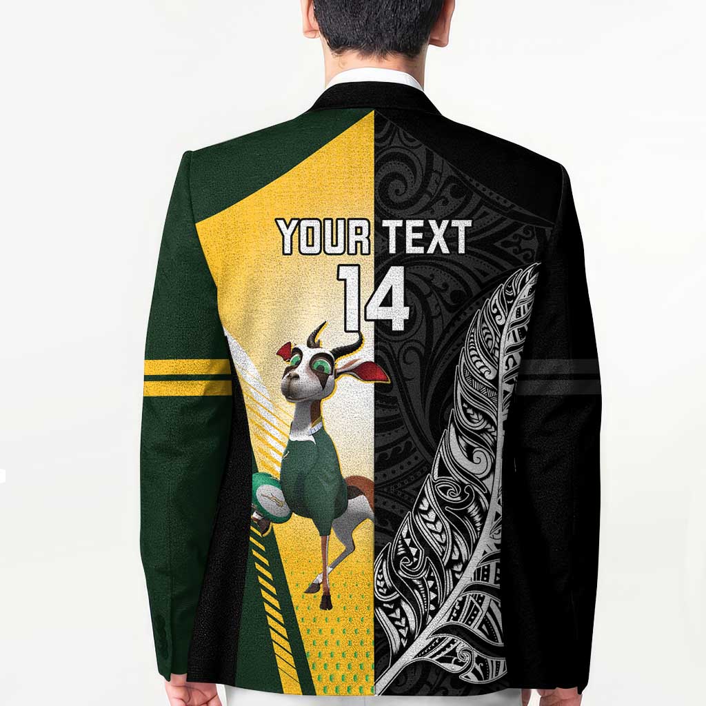 New Zealand and South Africa Rugby Custom Blazer Maori Silver Fern Springbok Together - Vibe Hoodie