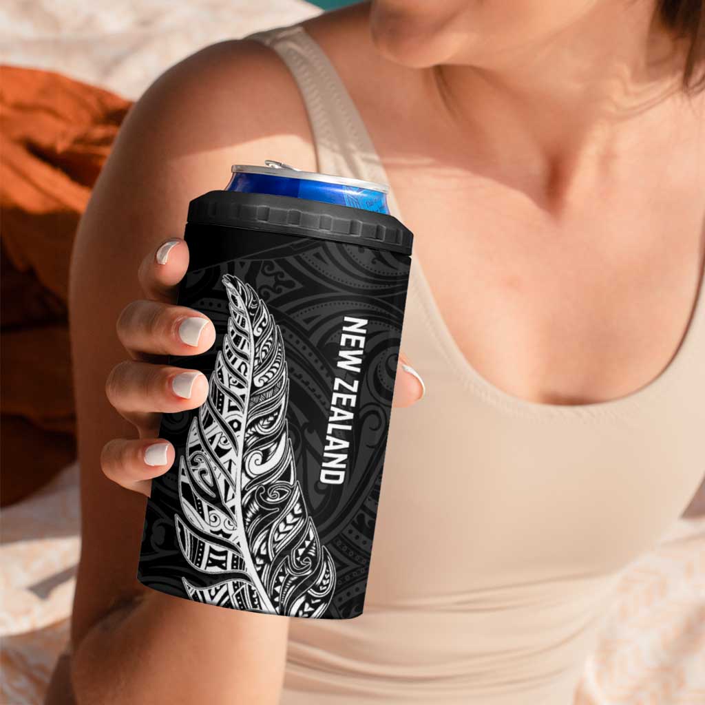 New Zealand and South Africa Rugby 4 in 1 Can Cooler Tumbler Maori Silver Fern Springbok Together - Vibe Hoodie