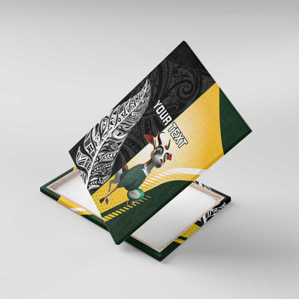 New Zealand and South Africa Rugby Custom Canvas Wall Art Maori Silver Fern Springbok Together - Vibe Hoodie