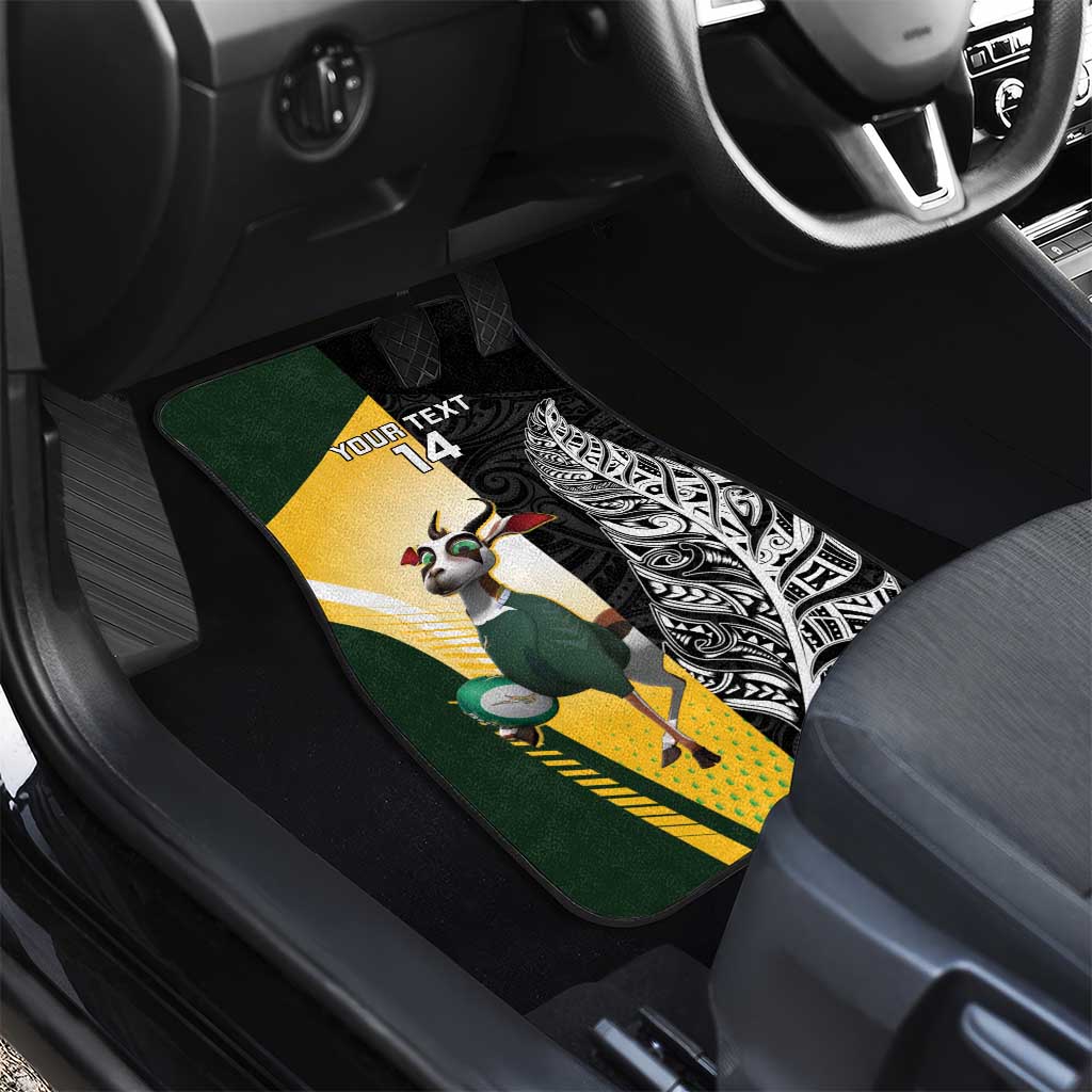 New Zealand and South Africa Rugby Custom Car Mats Maori Silver Fern Springbok Together - Vibe Hoodie