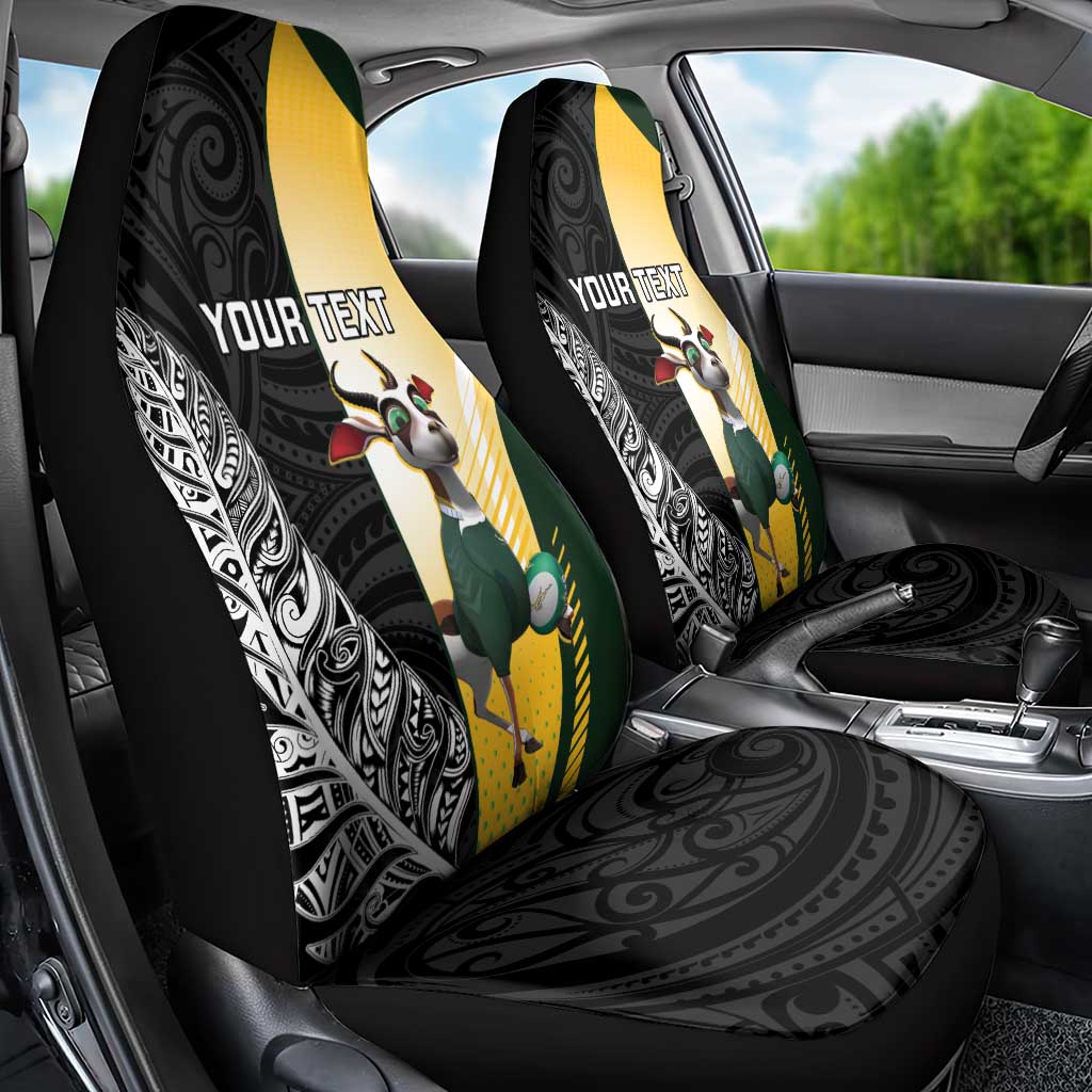 New Zealand and South Africa Rugby Custom Car Seat Cover Maori Silver Fern Springbok Together - Vibe Hoodie