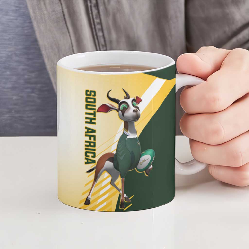 New Zealand and South Africa Rugby Ceramic Mug Maori Silver Fern Springbok Together - Vibe Hoodie