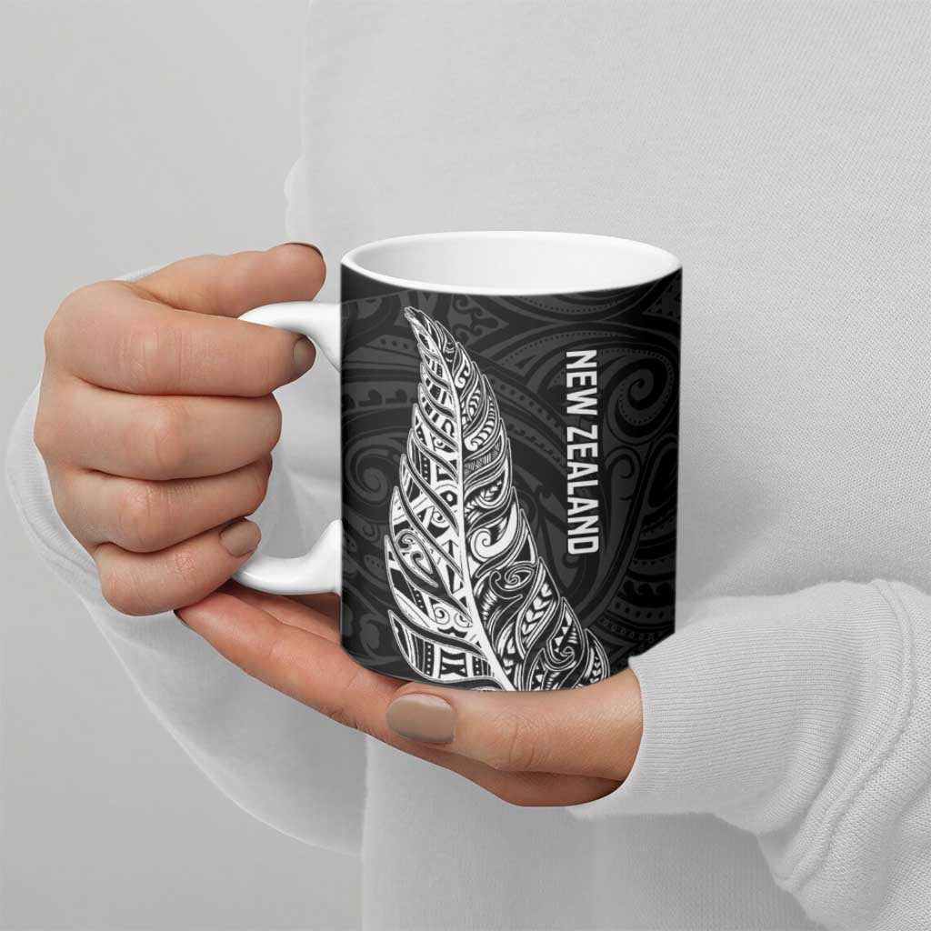 New Zealand and South Africa Rugby Ceramic Mug Maori Silver Fern Springbok Together - Vibe Hoodie