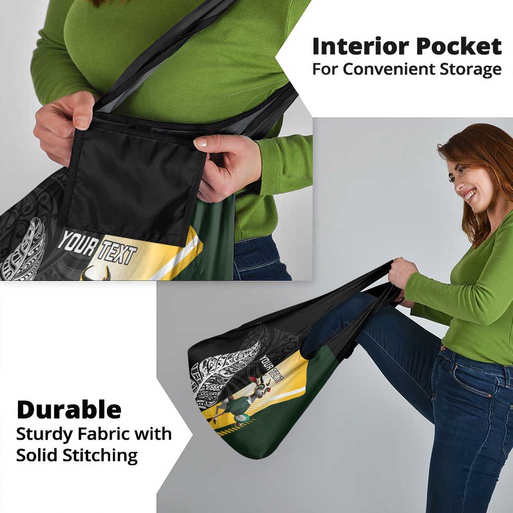 New Zealand and South Africa Rugby Custom Grocery Bag Maori Silver Fern Springbok Together - Vibe Hoodie