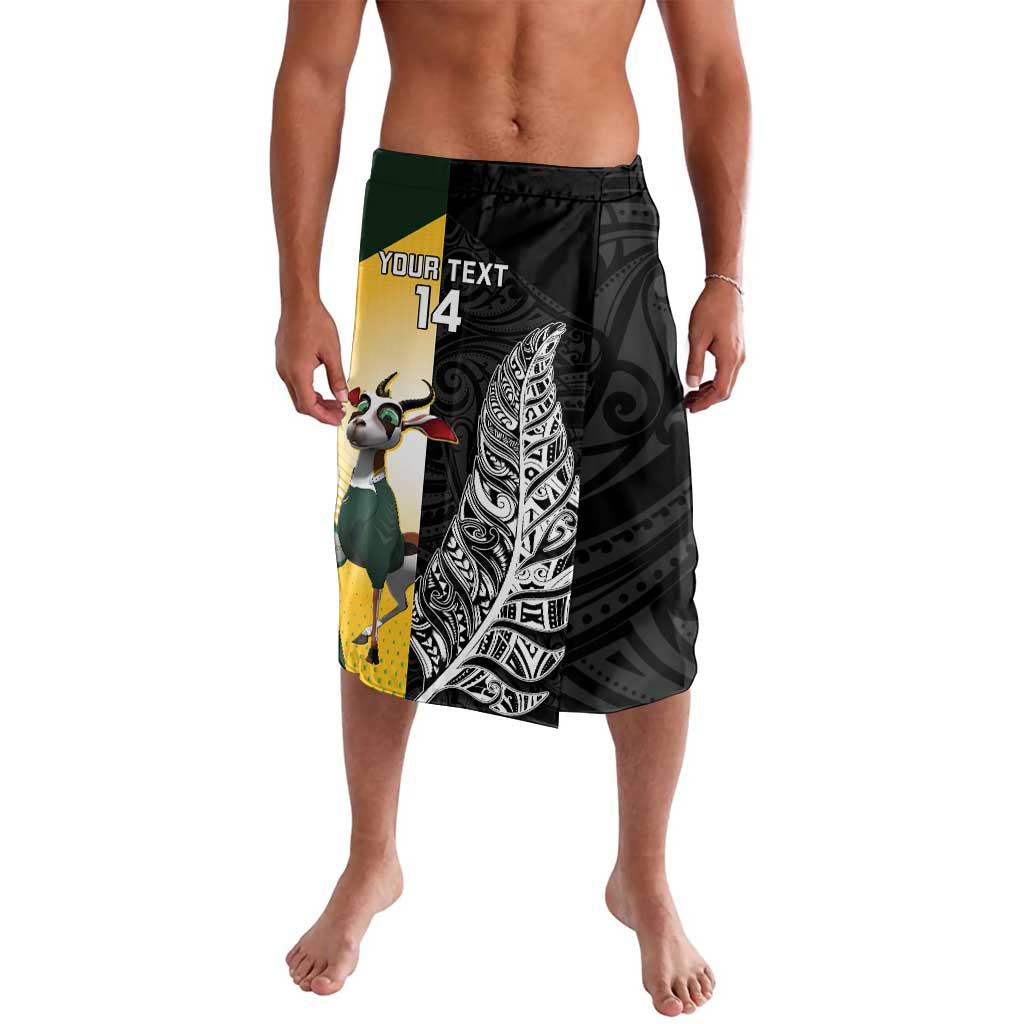 New Zealand and South Africa Rugby Custom Lavalava Maori Silver Fern Springbok Together - Vibe Hoodie