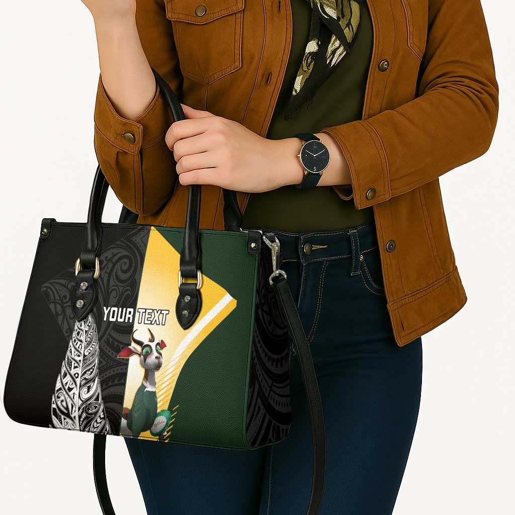 New Zealand and South Africa Rugby Custom Leather Bag Maori Silver Fern Springbok Together - Vibe Hoodie