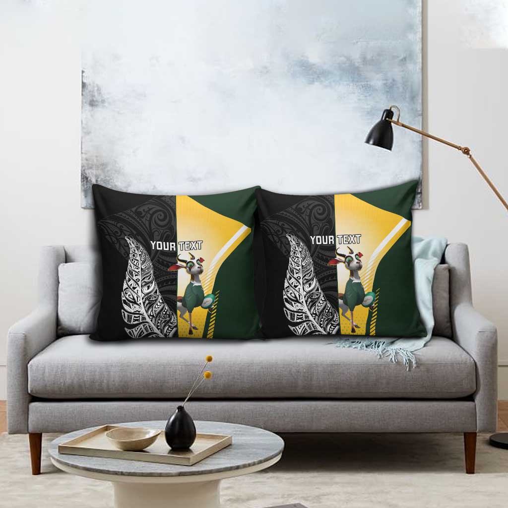 New Zealand and South Africa Rugby Custom Pillow Cover Maori Silver Fern Springbok Together - Vibe Hoodie