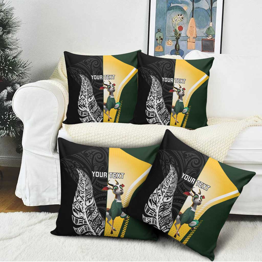 New Zealand and South Africa Rugby Custom Pillow Cover Maori Silver Fern Springbok Together - Vibe Hoodie