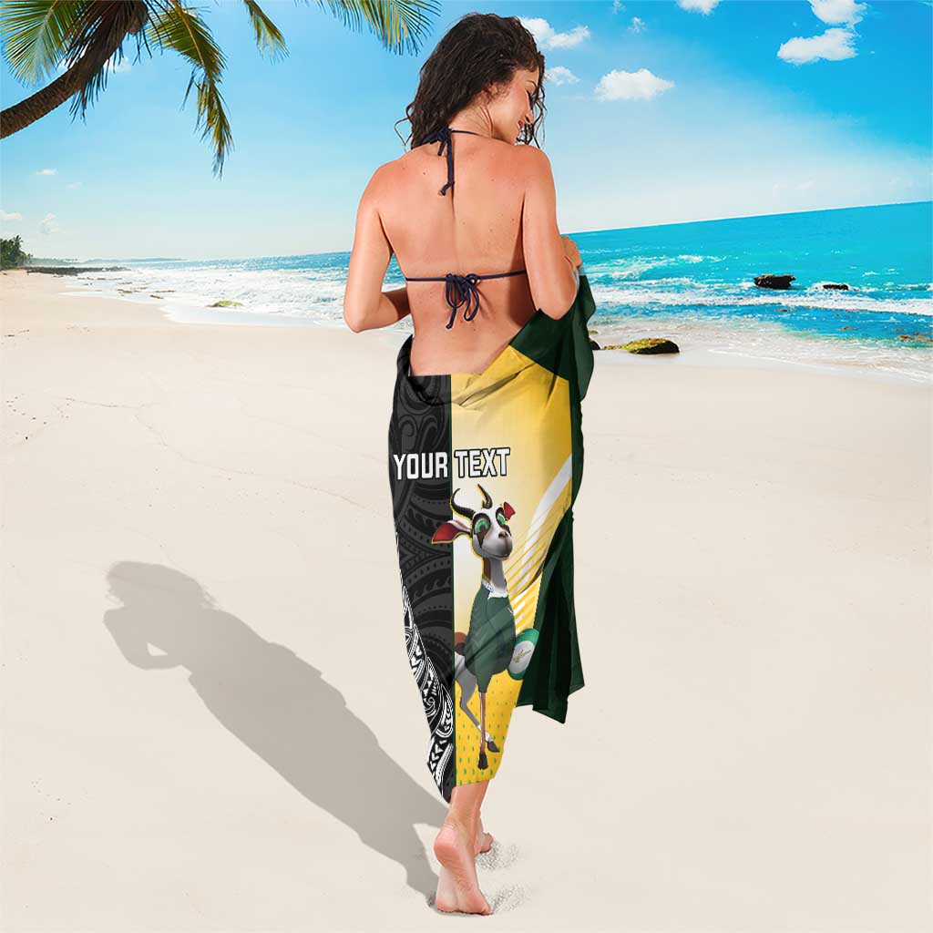 New Zealand and South Africa Rugby Custom Sarong Maori Silver Fern Springbok Together - Vibe Hoodie