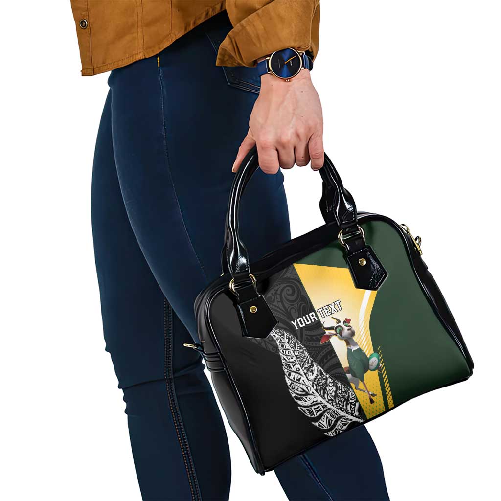 New Zealand and South Africa Rugby Custom Shoulder Handbag Maori Silver Fern Springbok Together - Vibe Hoodie