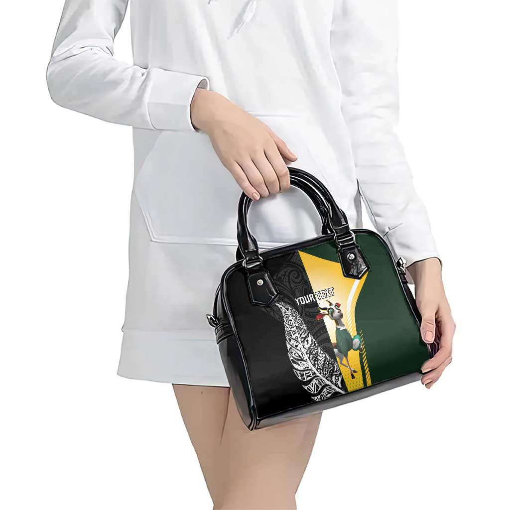 New Zealand and South Africa Rugby Custom Shoulder Handbag Maori Silver Fern Springbok Together - Vibe Hoodie
