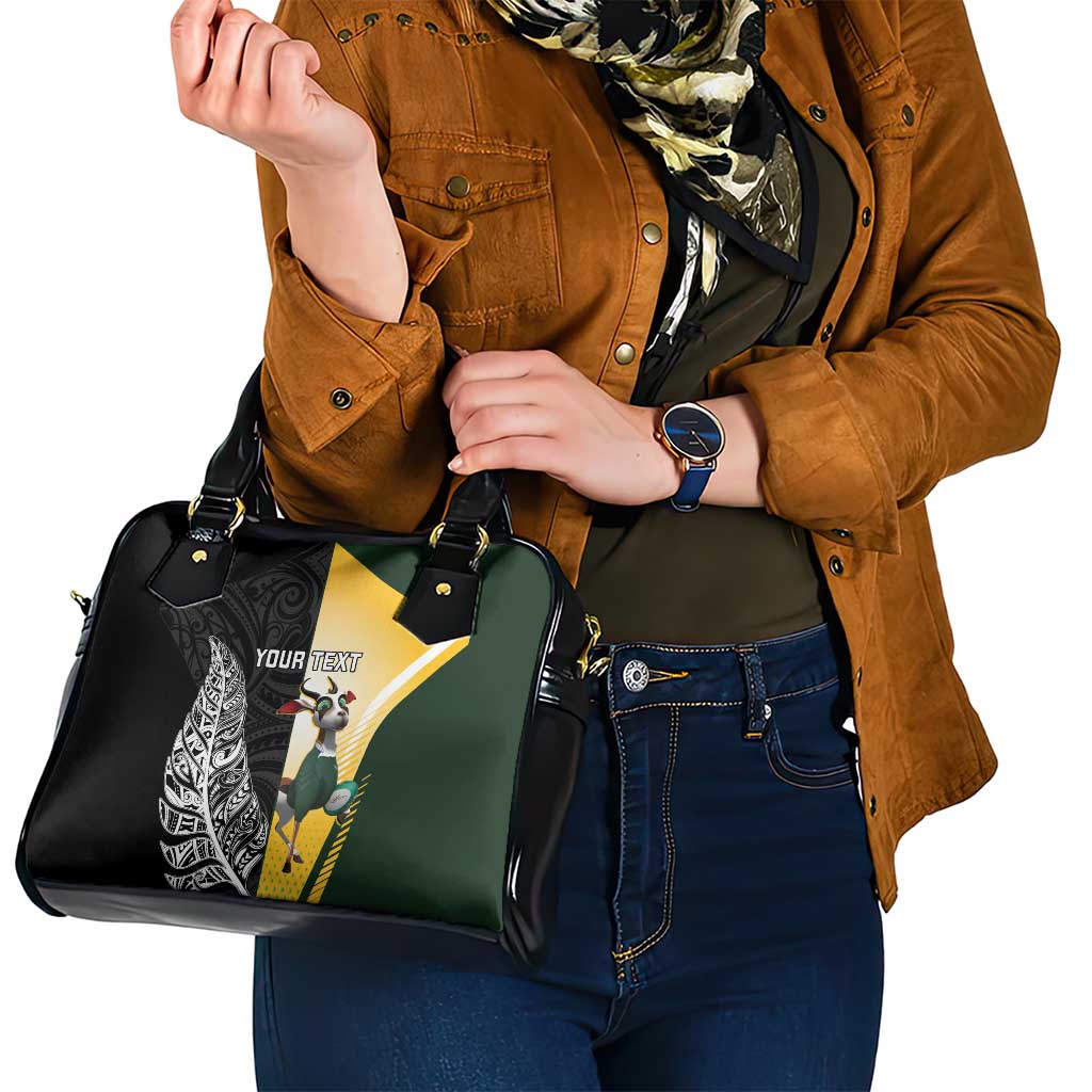 New Zealand and South Africa Rugby Custom Shoulder Handbag Maori Silver Fern Springbok Together - Vibe Hoodie