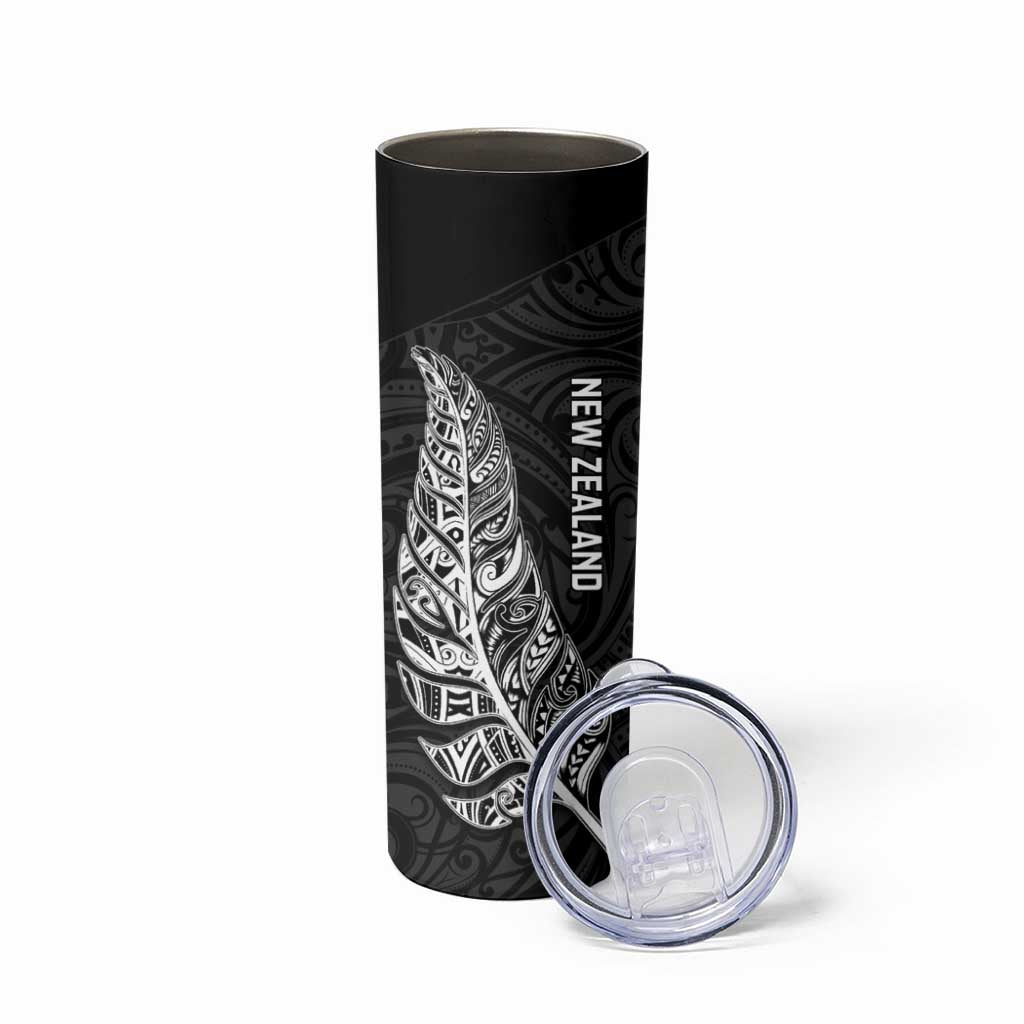 New Zealand and South Africa Rugby Skinny Tumbler Maori Silver Fern Springbok Together - Vibe Hoodie