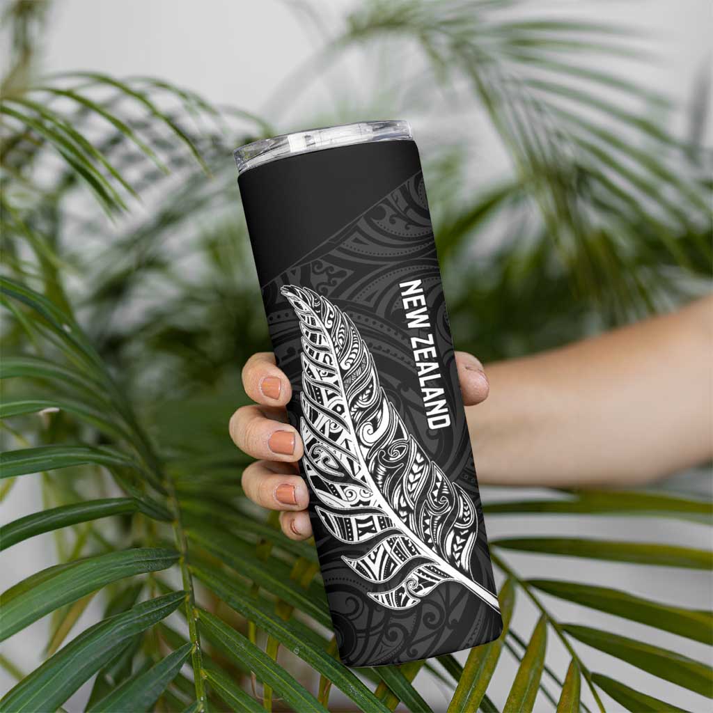 New Zealand and South Africa Rugby Skinny Tumbler Maori Silver Fern Springbok Together - Vibe Hoodie