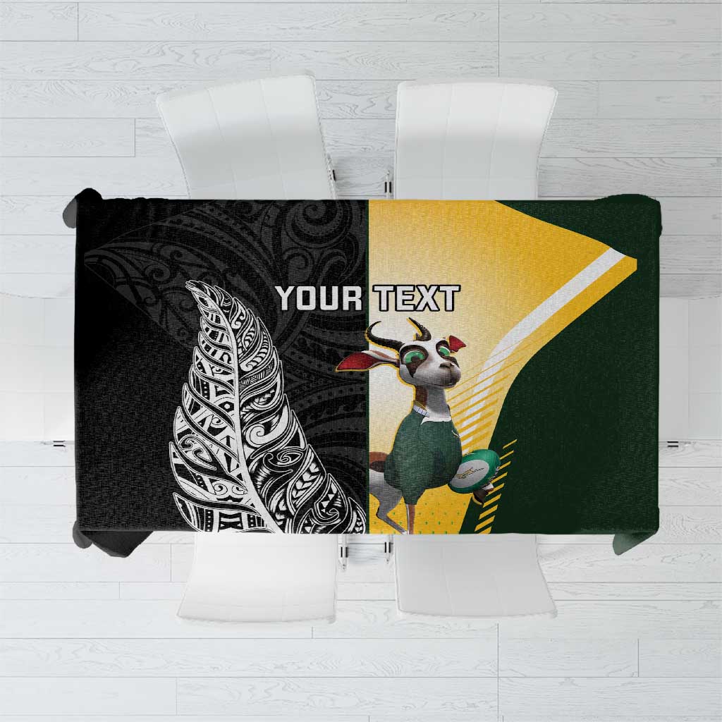 New Zealand and South Africa Rugby Custom Tablecloth Maori Silver Fern Springbok Together - Vibe Hoodie