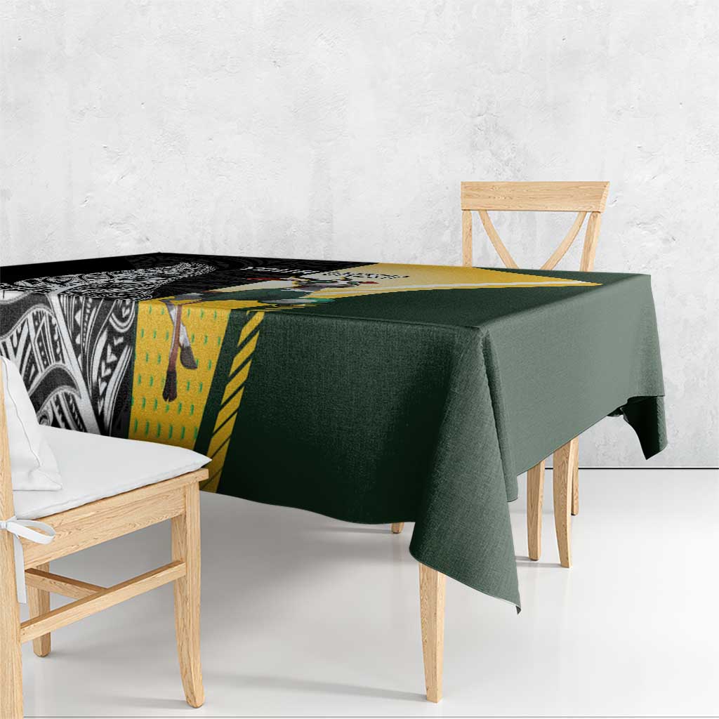 New Zealand and South Africa Rugby Custom Tablecloth Maori Silver Fern Springbok Together - Vibe Hoodie