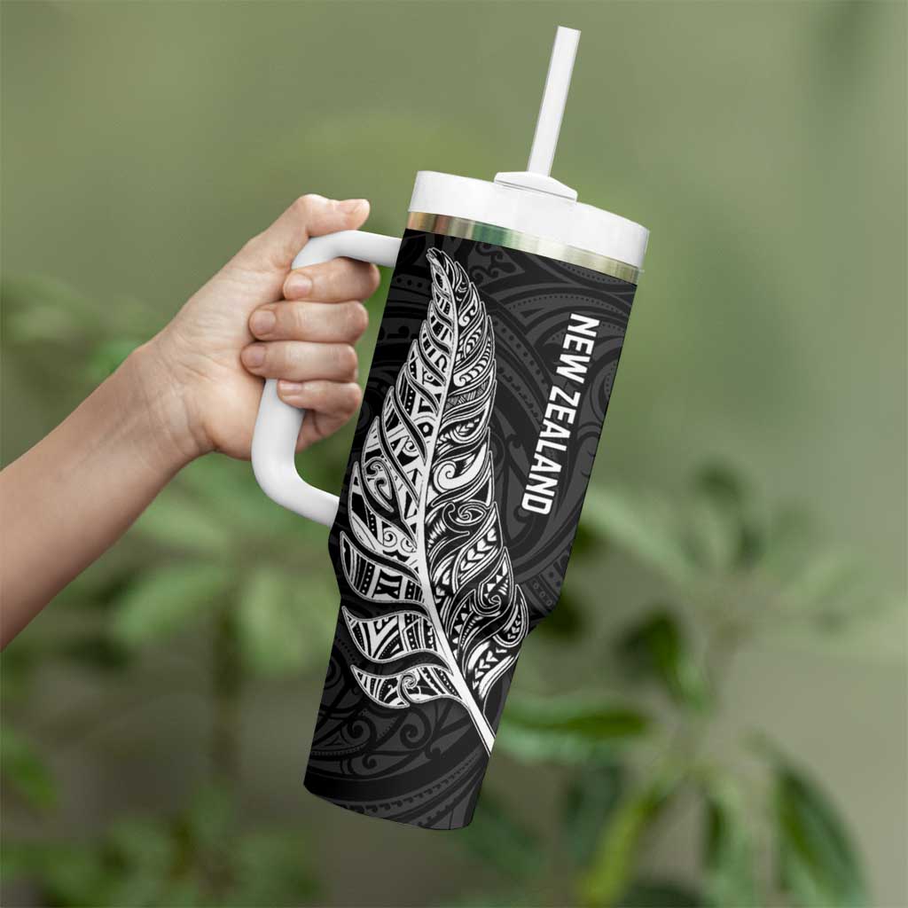 New Zealand and South Africa Rugby Tumbler With Handle Maori Silver Fern Springbok Together - Vibe Hoodie