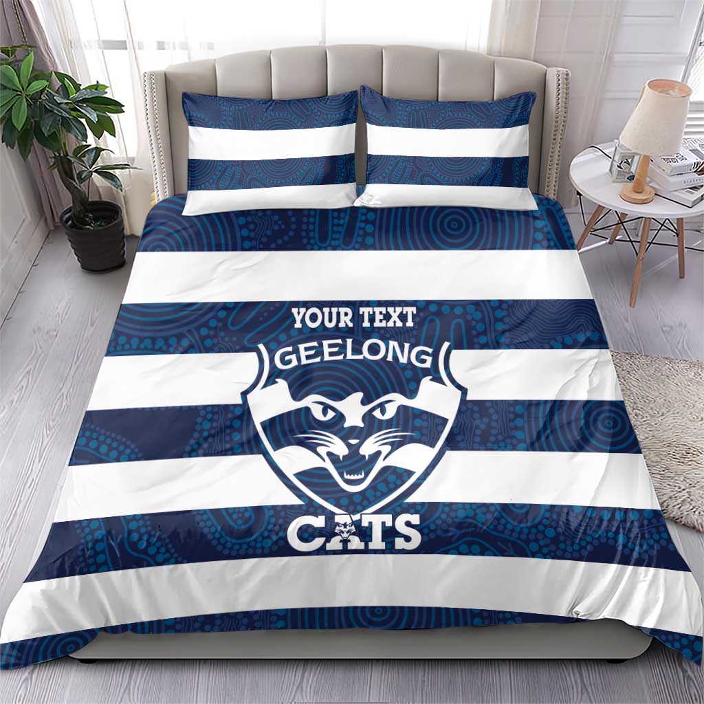 AFL Cats Football Custom Bedding Set Geelong Proud Indigenous Art - Vibe Hoodie