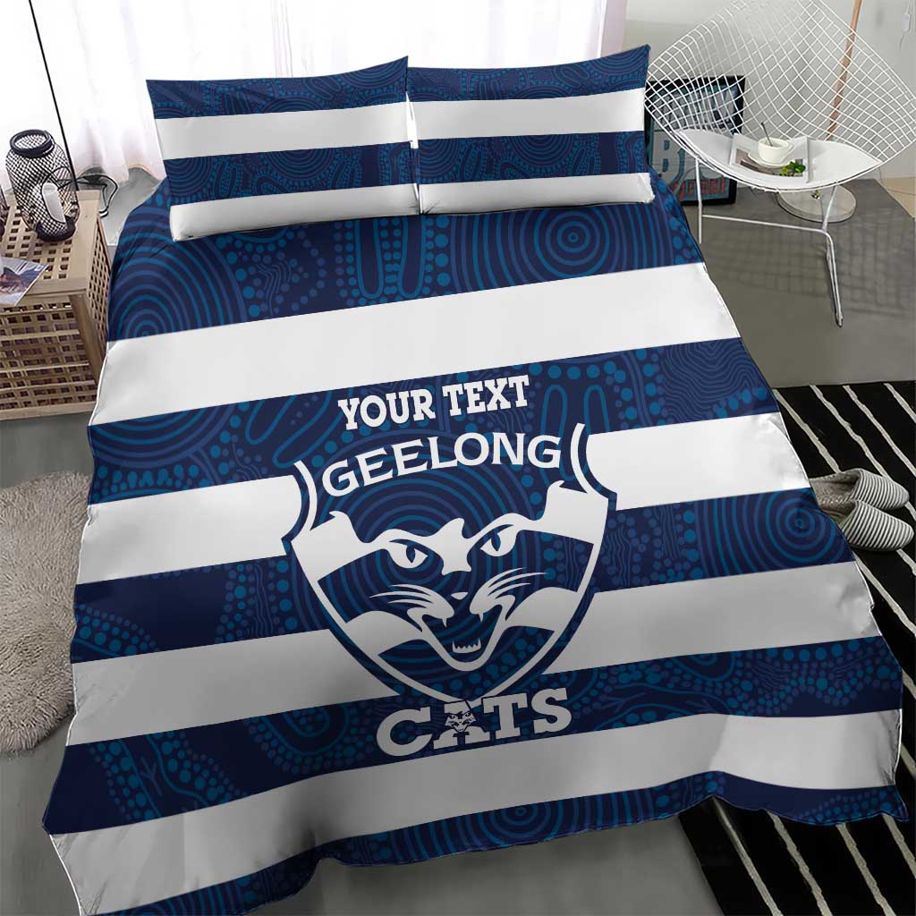 AFL Cats Football Custom Bedding Set Geelong Proud Indigenous Art - Vibe Hoodie