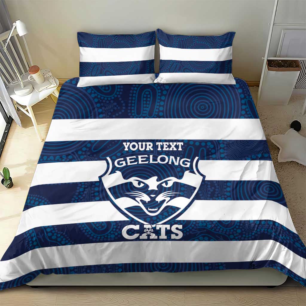 AFL Cats Football Custom Bedding Set Geelong Proud Indigenous Art - Vibe Hoodie