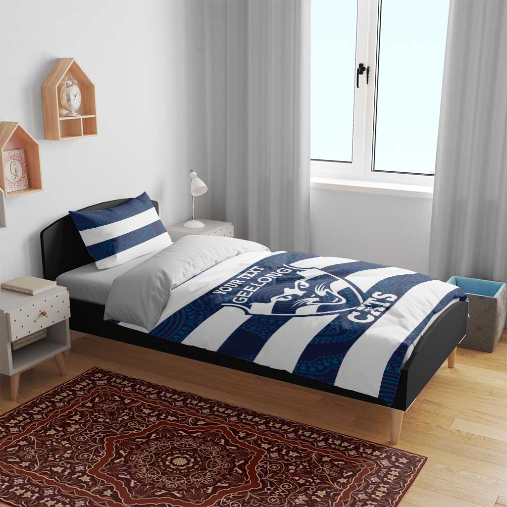AFL Cats Football Custom Bedding Set Geelong Proud Indigenous Art - Vibe Hoodie