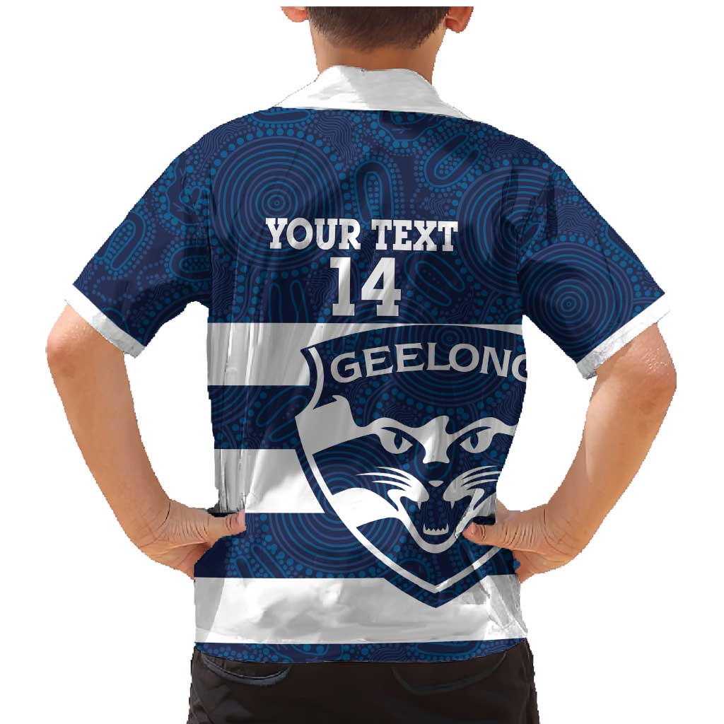 AFL Cats Football Custom Family Matching Mermaid Dress and Hawaiian Shirt Geelong Proud Indigenous Art - Vibe Hoodie