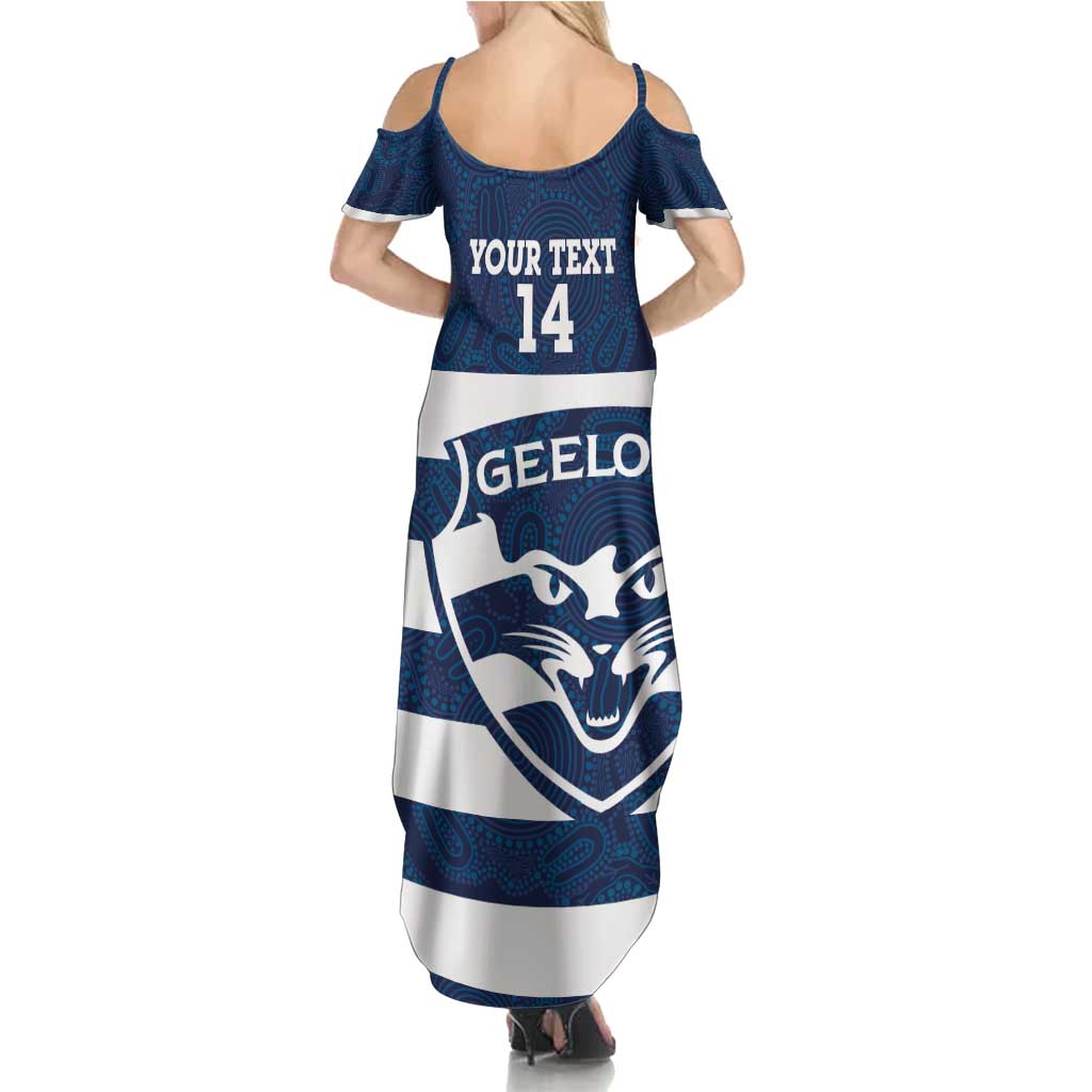 AFL Cats Football Custom Family Matching Summer Maxi Dress and Hawaiian Shirt Geelong Proud Indigenous Art - Vibe Hoodie