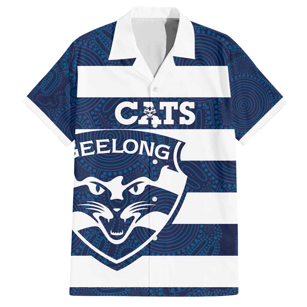 AFL Cats Football Custom Family Matching Tank Maxi Dress and Hawaiian Shirt Geelong Proud Indigenous Art - Vibe Hoodie