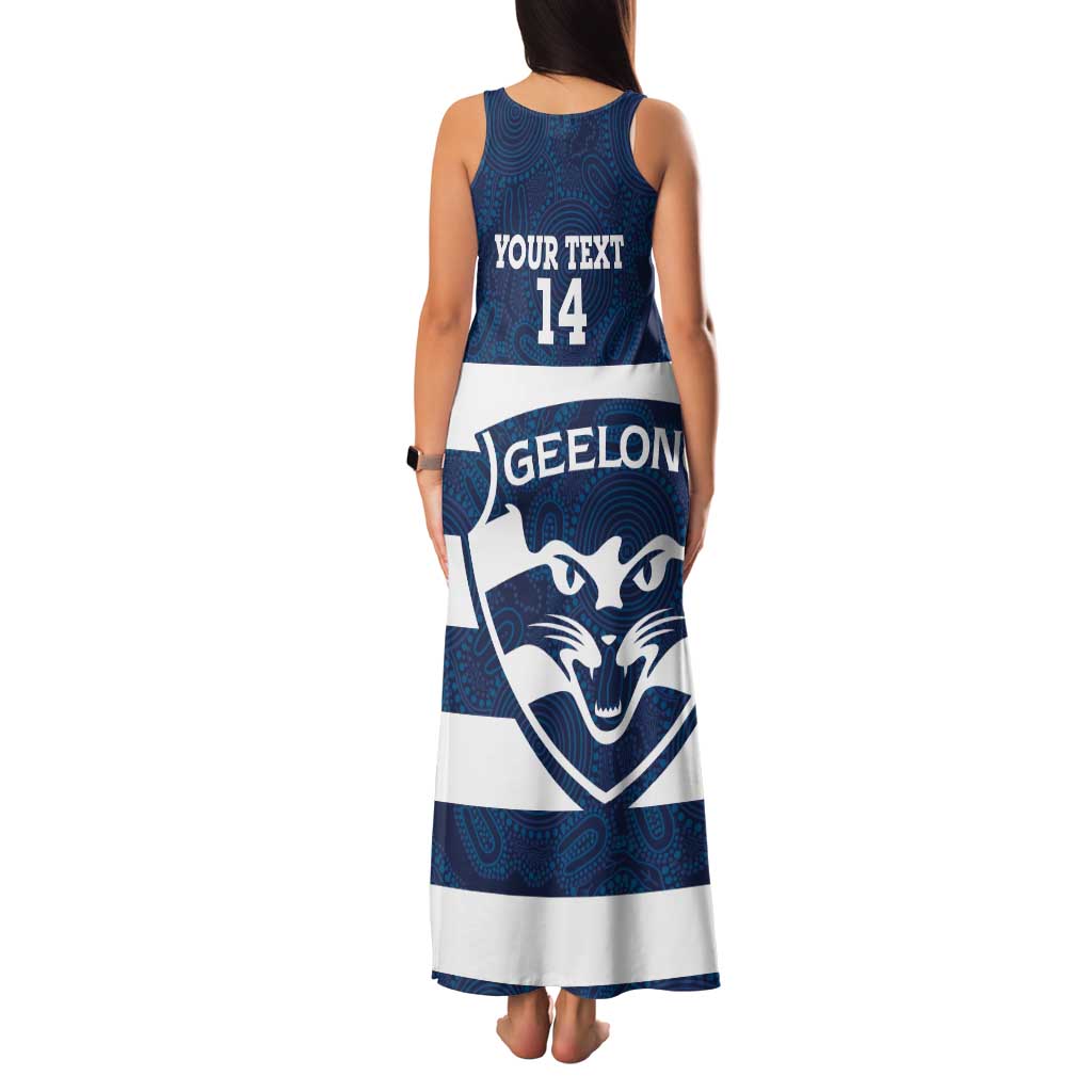 AFL Cats Football Custom Family Matching Tank Maxi Dress and Hawaiian Shirt Geelong Proud Indigenous Art - Vibe Hoodie
